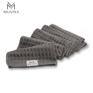 دستمال تمیزکاری موونا MUVNA مدل وافل cm 70*30 خاکستری