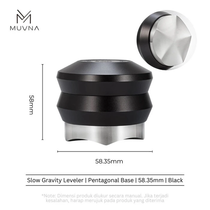لولر دیستریبیوتر قهوه موونا مدل گرویتی پنتاگون سایز 58.35mm