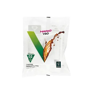 فیلتر کاغذی هاریو V60 سایز ۰۲ بسته ۱۰۰ عددی