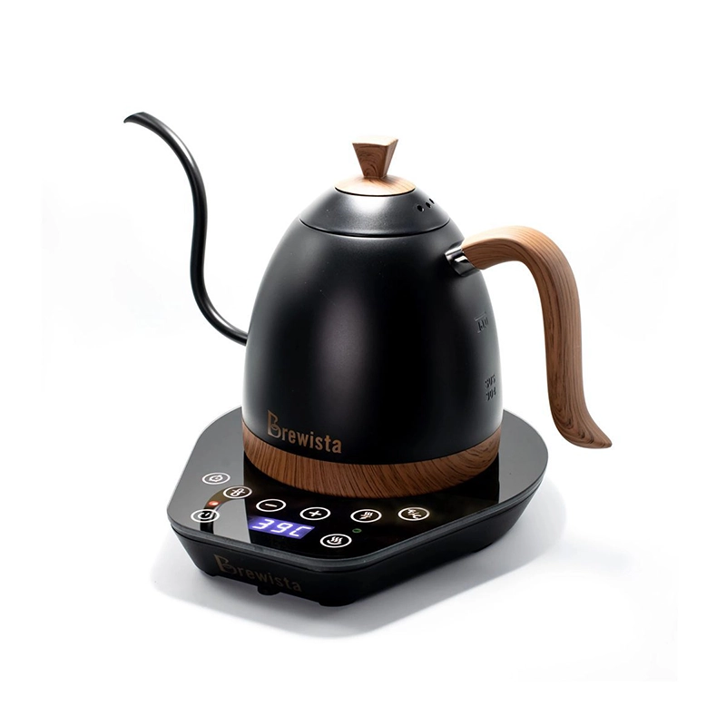 کتل برقی برویستا 600 میل مدل Artisan Gooseneck دسته چوبی