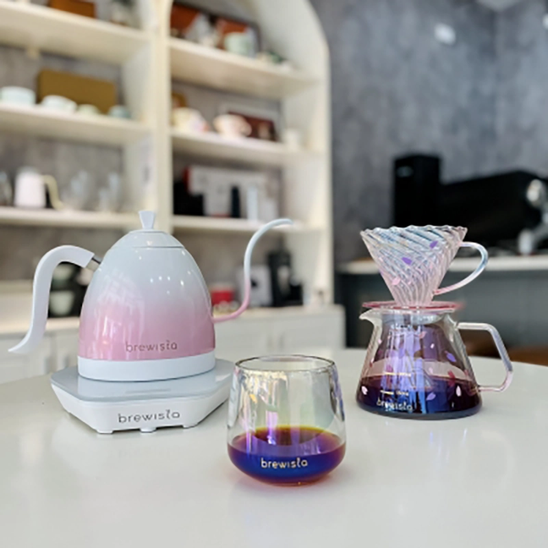 کتل برقی برویستا 600 میل مدل Artisan Gooseneck صورتی