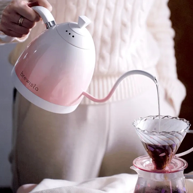 کتل برقی برویستا 600 میل مدل Artisan Gooseneck Pink