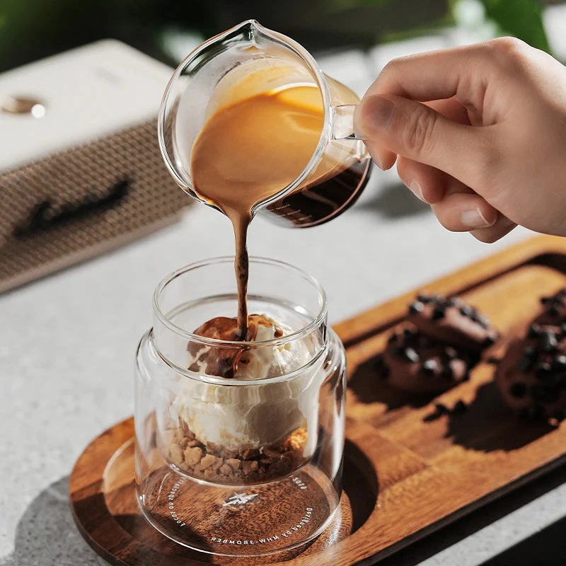 کاپ بمبر سری DW Series Glass Cup مدل V-Shaped بروسیلیکات
