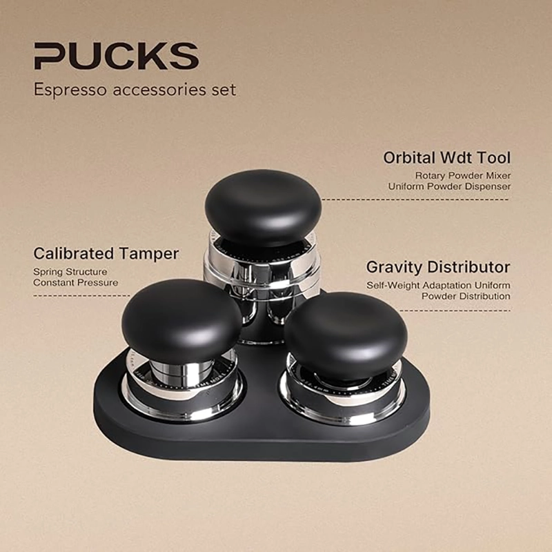 مجموعه سه تایی Pucks تام مور سایز 58 مدل فلزی رنگ مشکی